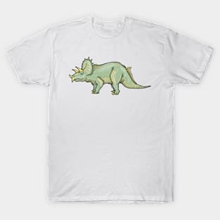 Triceratops Trike Dinosaur Cartoon Character Graphic Jurassic T-Shirt